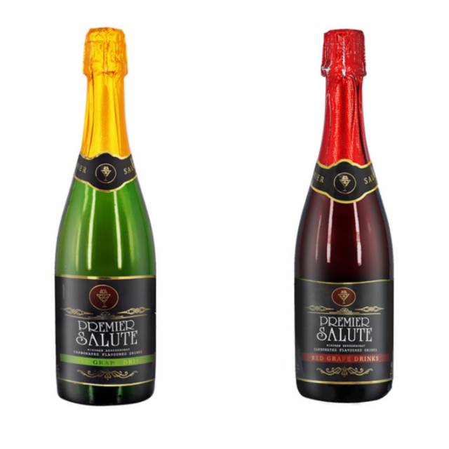 

Premier salute sparkle juice grape drink 750mL