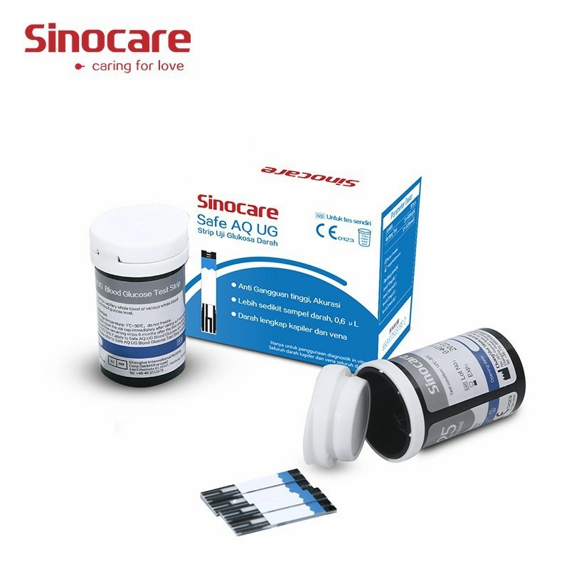 Sinocare Safe AQ UG Strip Uji Gula Darah / Isi 50's