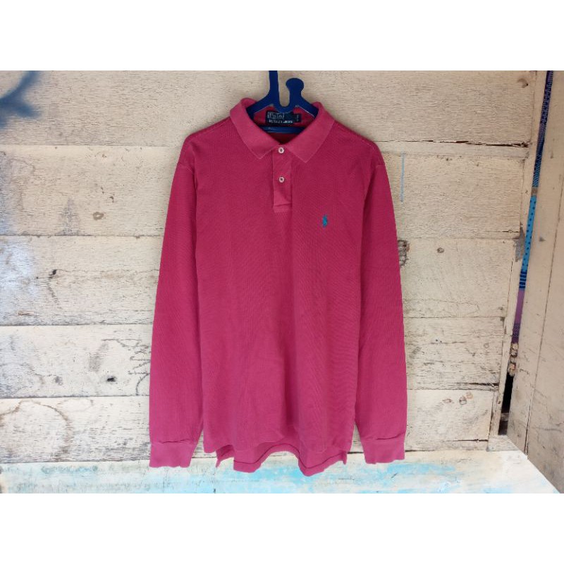 Long Sleeve Polo Shirt Polo Ralph Lauren/Jual Kaos Polo Ralph Lauren Second/Polo Bekas