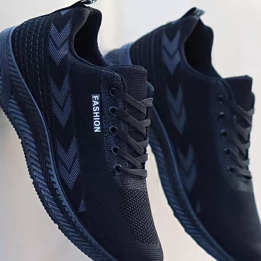 12.12 Big Sale free box Sepatu Pria Sneakers Sepatu Fashion Pria Sepatu Cowok Sepatu Sekolah Hitam Sepatu Joging Pria Septu FASHION ALUR-4