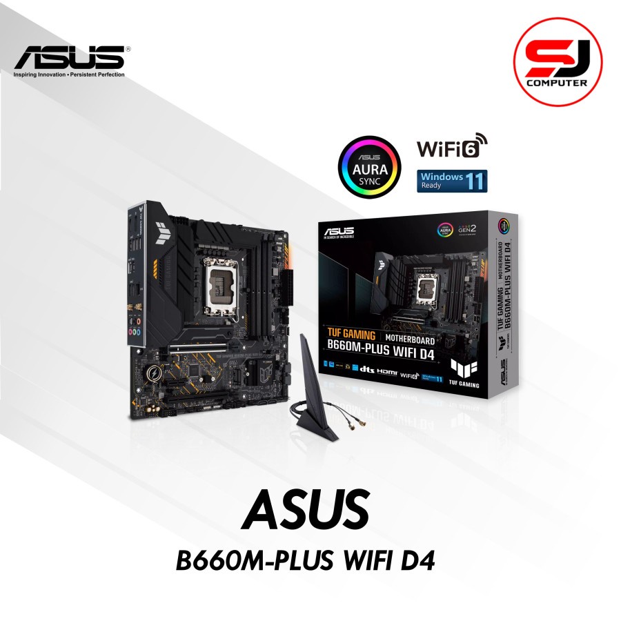 ASUS TUF GAMING B660M PLUS WIFI DDR4 | Intel B660 LGA1700 MotherBoard