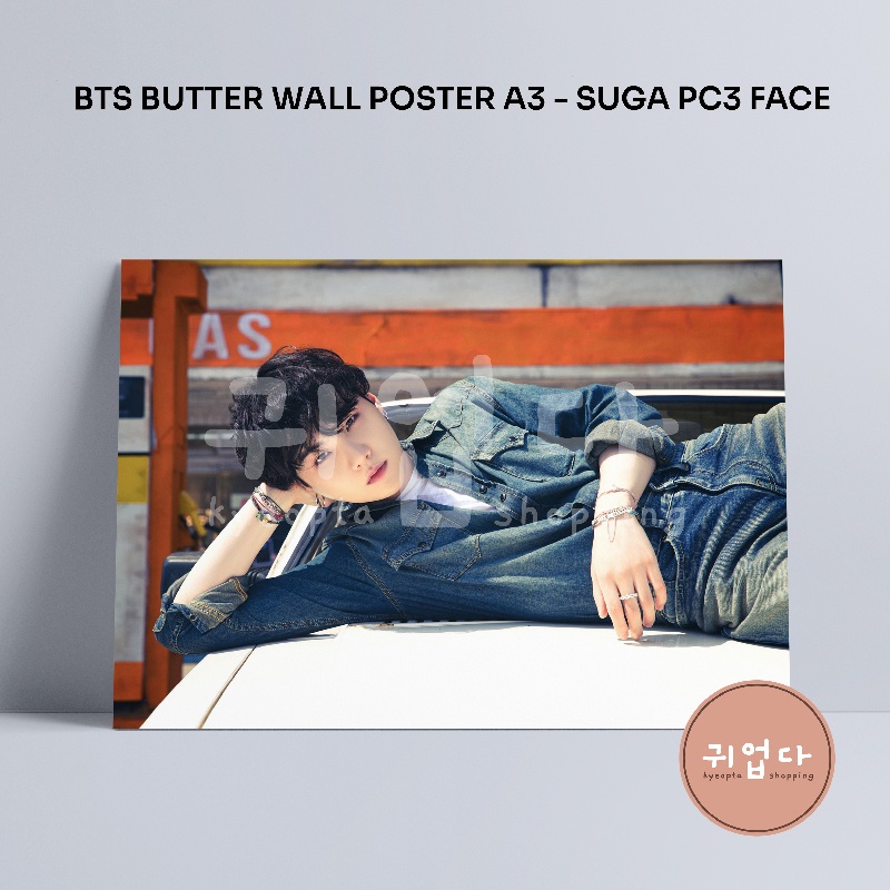 POSTER DINDING BTS BUTTER CONCEPT 3 SUGA