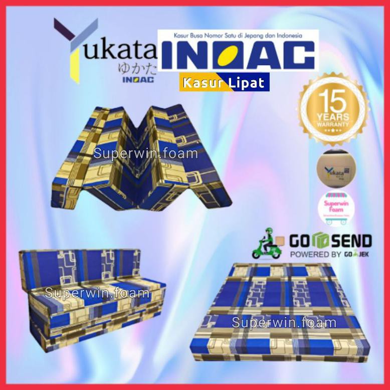 {BISA COD} Kasur Lipat Inoac Yukata Original CREAM IVORY tebal 5-10cm ANTI KEMPES KASUR INOAC KASUR