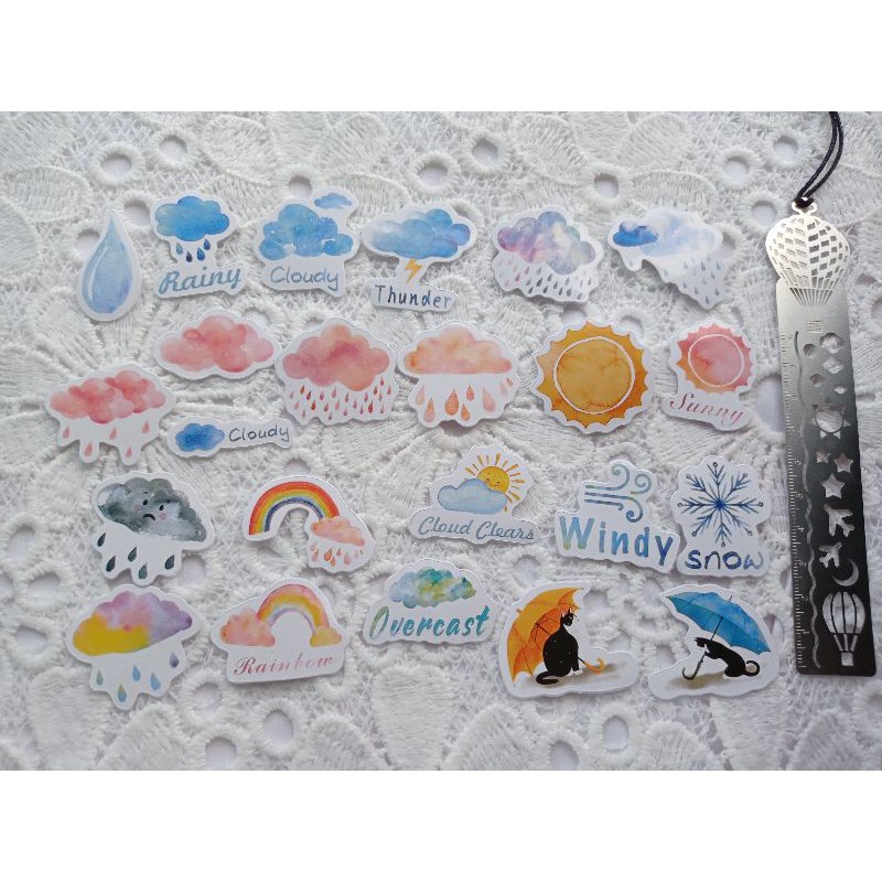 

Stiker Set RAINY untuk Journal / Scrapbook / Diary / DIY