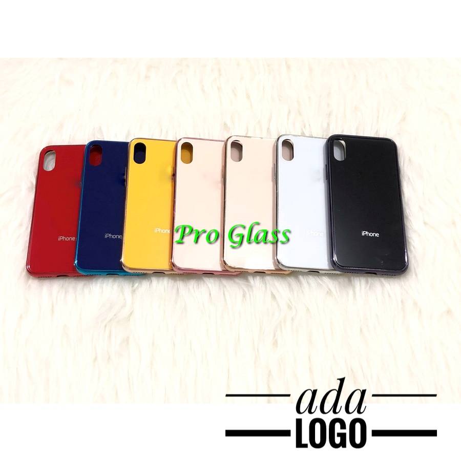 C104.5 IP X / XS / XR / XS MAX Premium Color Tempered Glass Silicone Case