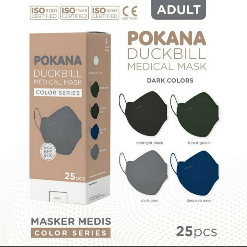 Masker Pokana/ Pokana Duckbill 4 ply/ Masker Medis (ECERAN)