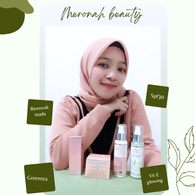 (COD)MERONAH WHITENING GLOWING CREAM , BEAUTYCARE READY ALL PRODUCT TERLARIS