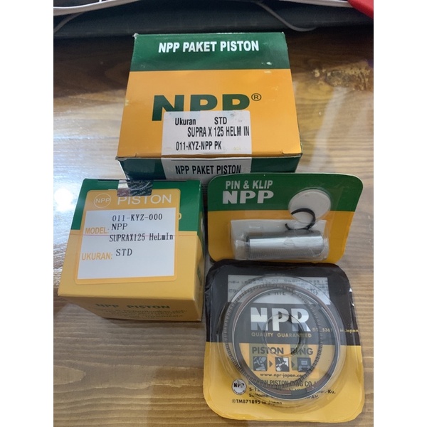 PISTON KIT SUPRA X 125 HELM IN (UKURAN : STD / 0,50)
