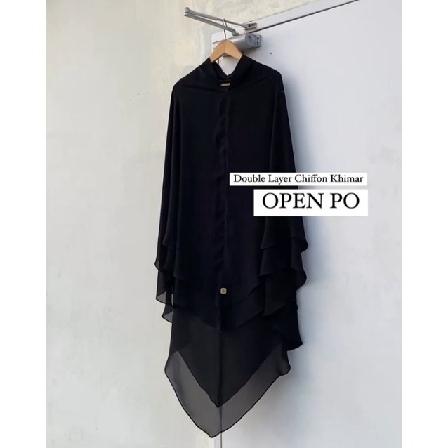 Preloved khimar chiffon triangular by abaya malikah