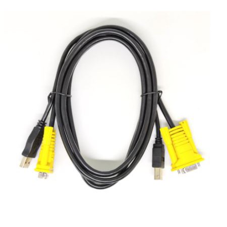 Kabel kvm switch 1.5m Vga Usb-Bm Usb-Am 2.0 for keyboard video mouse - Kvm cable 1.5 meter