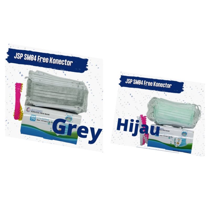 MASKER MEDIS JSP 3 PLY SURGICAL MASK