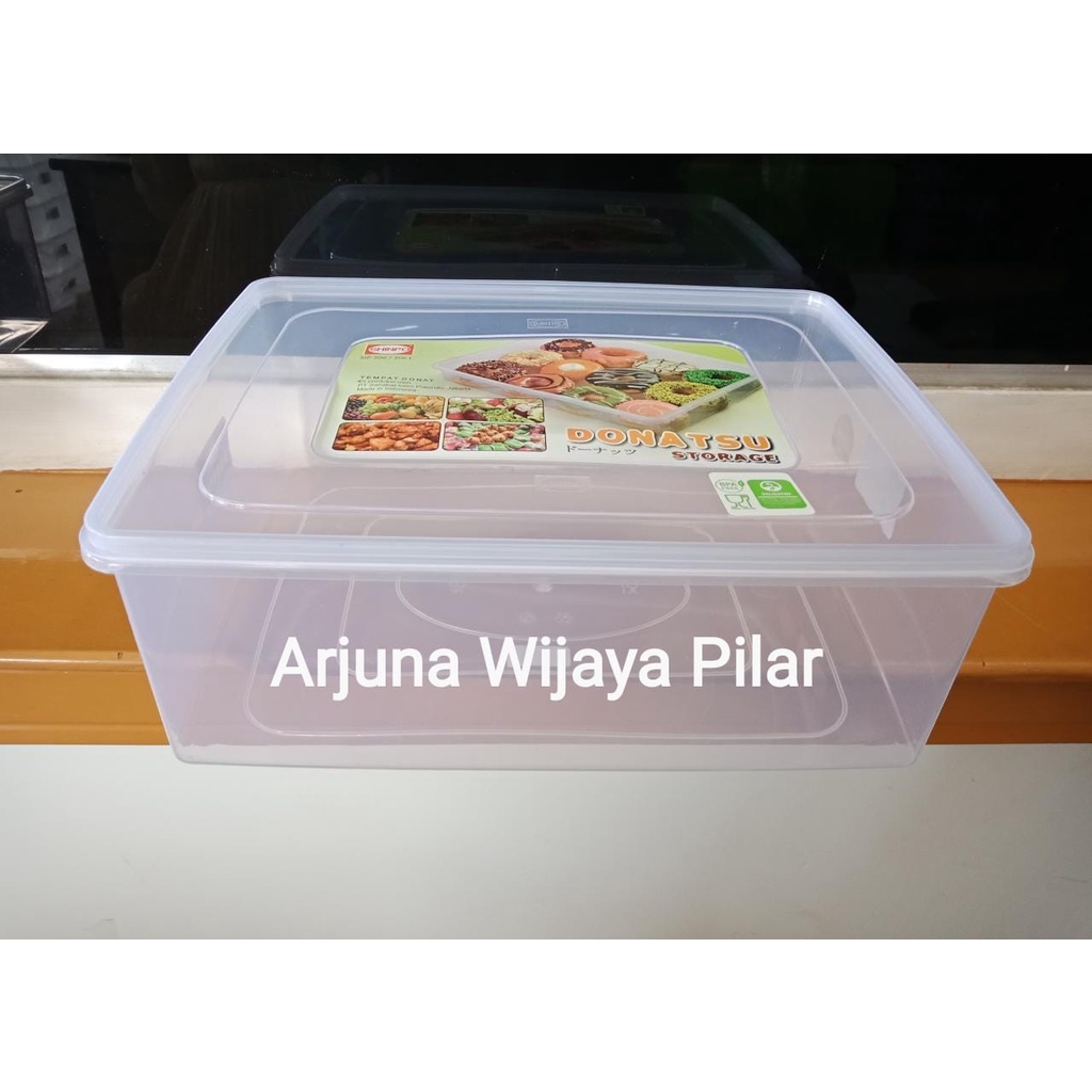 Shinpo 306 L Donatsu Sealware Kotak Wadah Tempat Kue Donat Makanan Besar Large 11,5L free bubblewrap