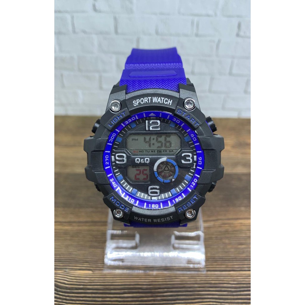 Promo Jam Tangan / Sport Digital / QnQ  / Pria/Wanita / Water Resistent / Strapp Rubber / Jam Murah