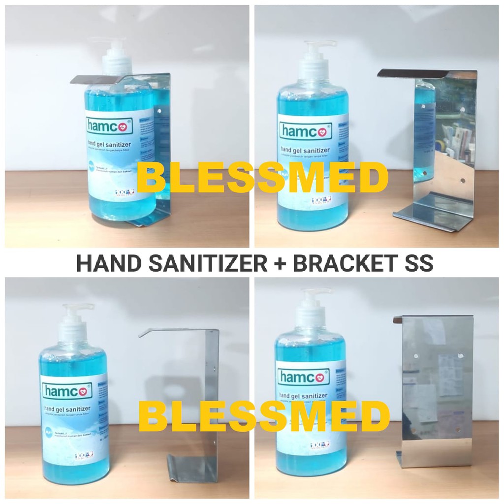 Aseptic Aseptik Hand Sanitizer 500 ml + Wall Bracket Stainless Steel