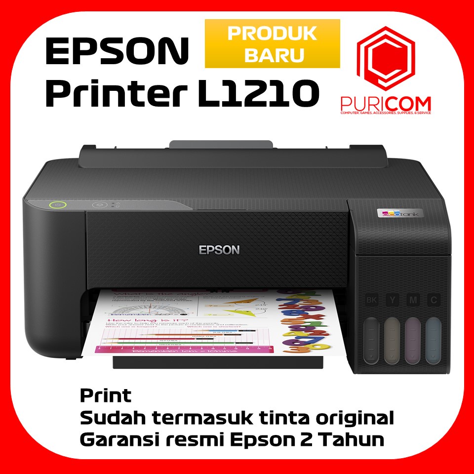 Epson Printer L1210 / Pengganti L1110 (Print Only) InkTank A4