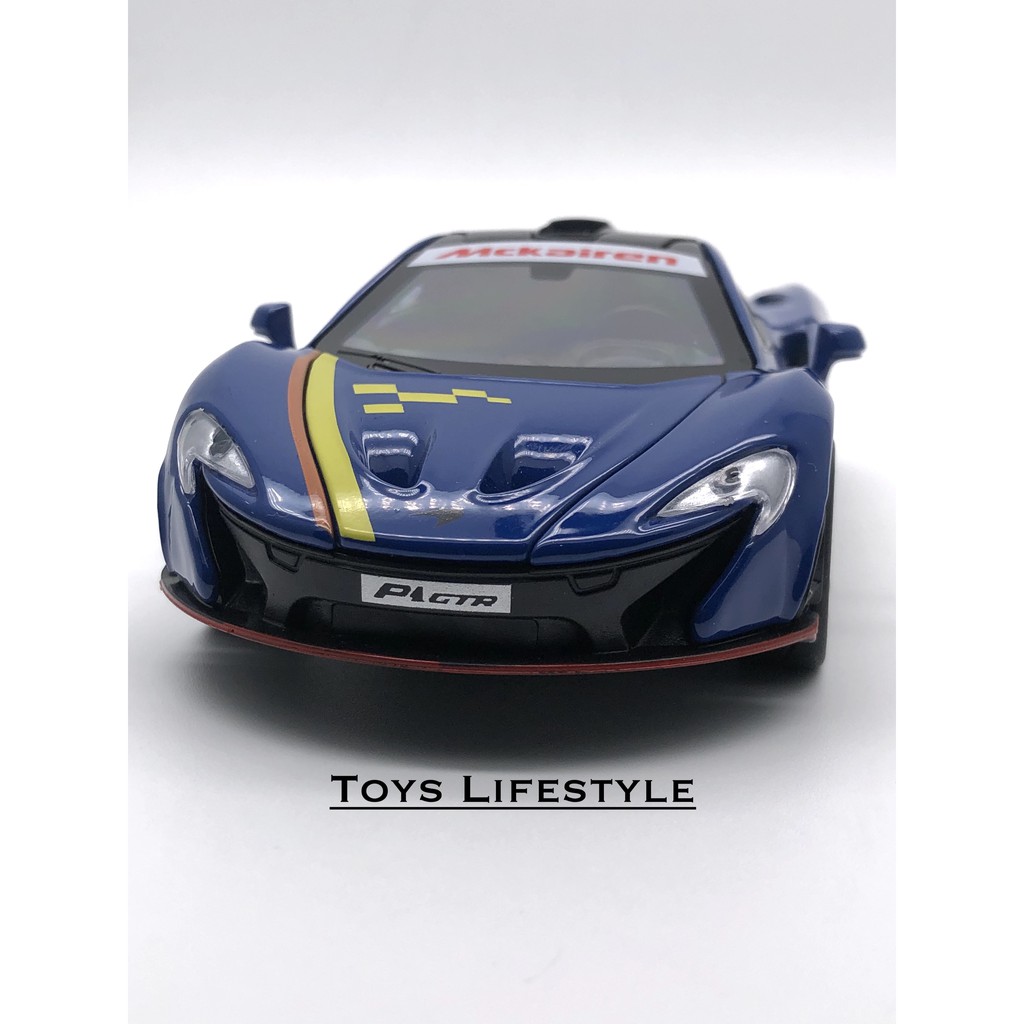 Mainan Mobil Diecast McLaren P1 GTR 1:32 (Biru)