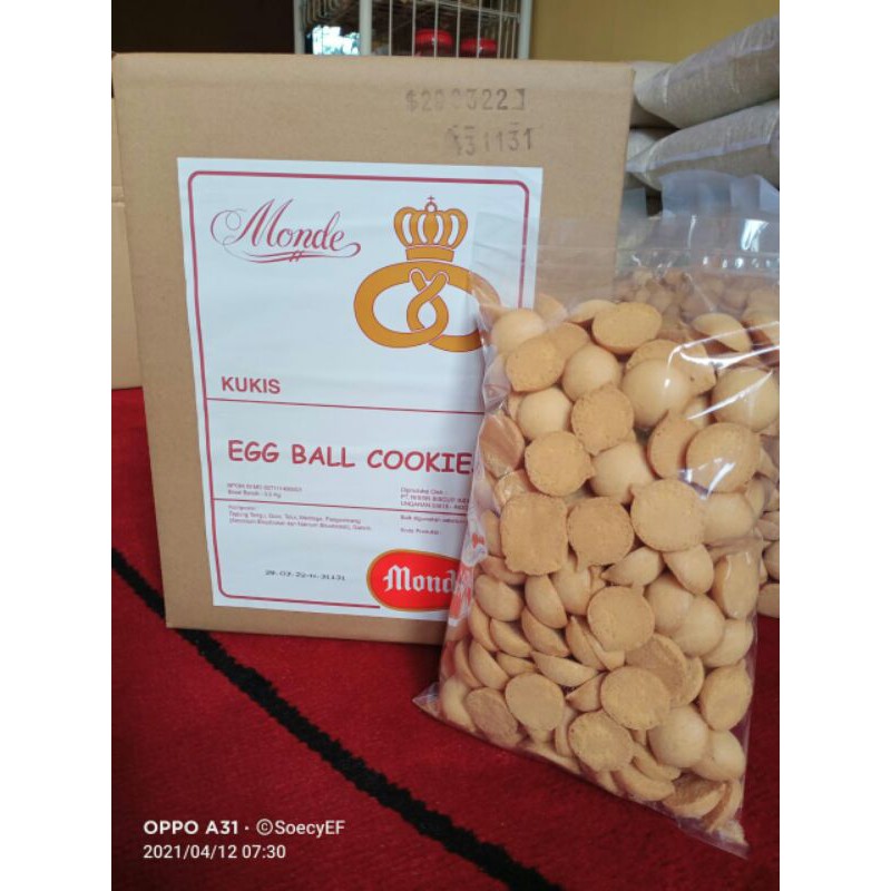 

egg ball cookies