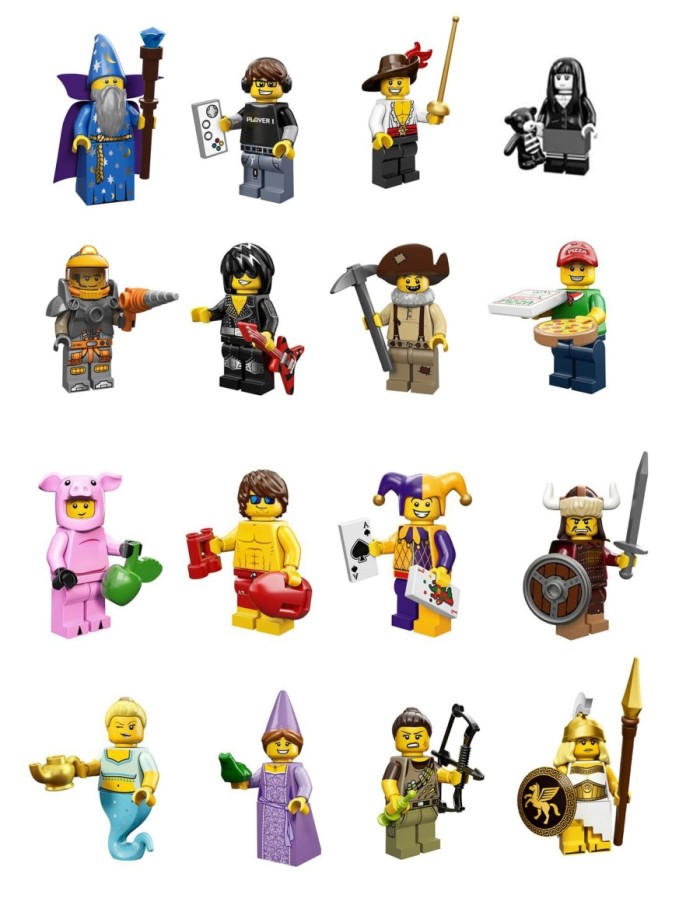 Lego Minifigures Series 12 - Moved to Ziplock - Complete Baseplate