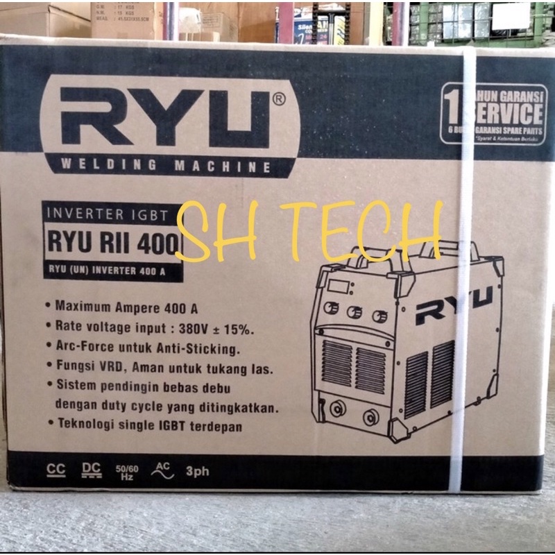 MESIN LAS RYU RII 400 A RII400 TRAVO LAS RYU 400 AMPERE 3 PHASE