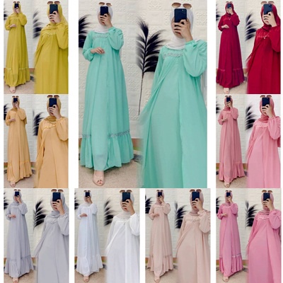 Gamis Malay Outer Renda by FAMYS HIJAB