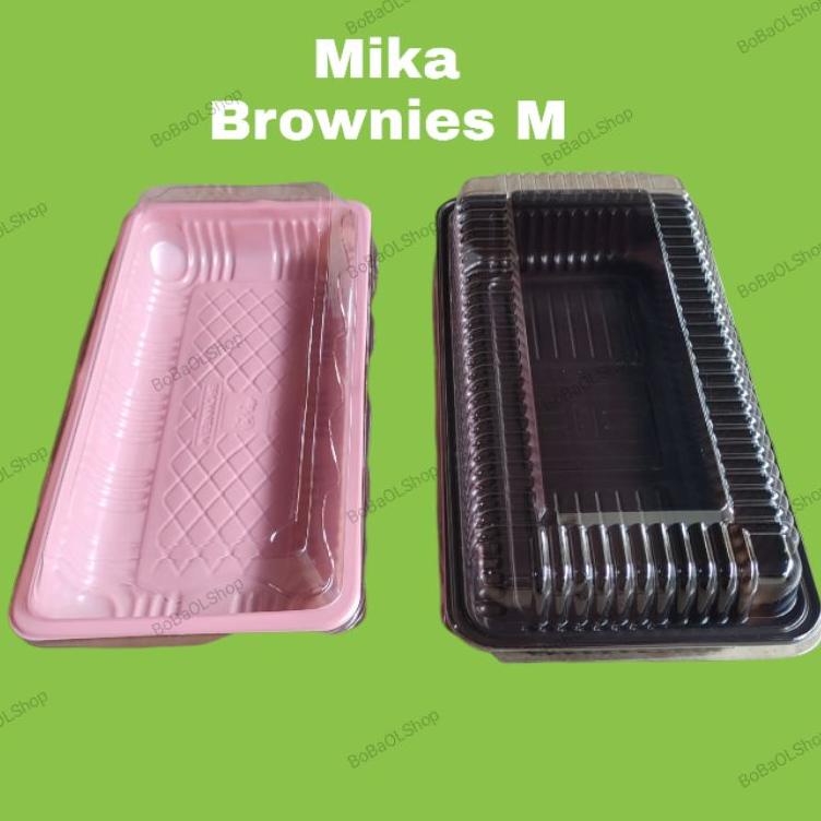 Mika Brownies Medium - Size M Kotak Bolu Brownies M merek BSM Mika Tebal DLM Best Produk