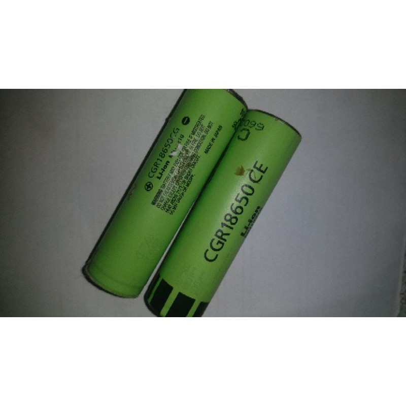 Baterai 18650 bekas laptop merk Panasonic CGR18650 NCR18650