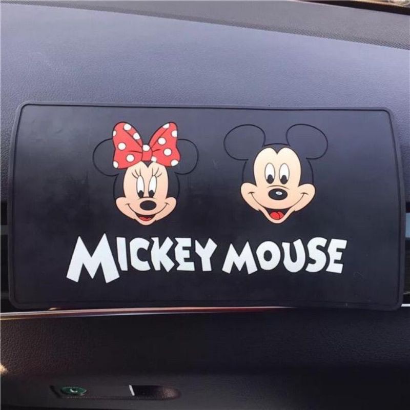 ANTISLIP ANTISELIP DASHBOARD MICKEY &amp; MINNIE 15*28cm mickey miinie mouse anti selip mobil