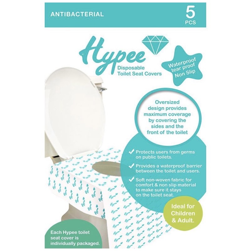 Hypee Toilet Seat Cover Waterproof (isi 5 pcs)