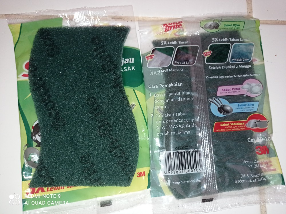 3m Scotch Brite Sabut Cuci Piring Sabut Hijau Id 10
