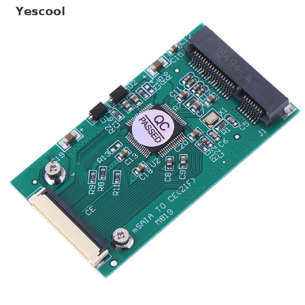 Yescool Kabel Adapter Converter Mini mSATA PCI-E SSD to 40Pin ZIF Card CE Panjang 1.8 &quot;