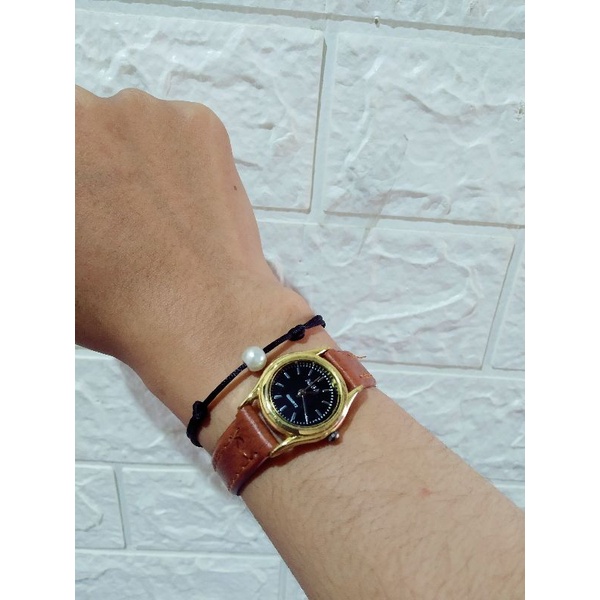 gelang mutiara tali satin 1mm