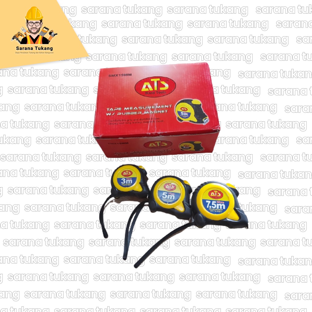 Meteran Karet Magnet ATS | Meteran Tukang | Kualitas Terbaik