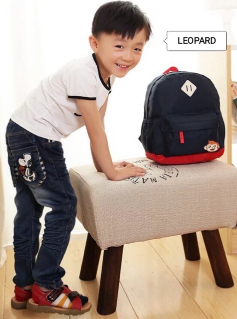 Tas Backpack For Kids Motif MONKEY /tas ransel anak cowok cewek /tas anak jagoan /tas punggung