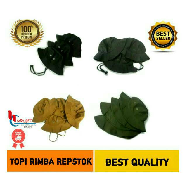 Topi Rimba Topi rimba polos topi hiking topi bucket rimba