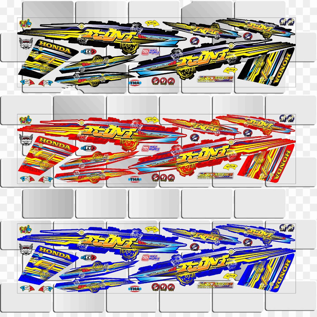 STRIPING VARIASI BEAT 2013 SAMPAI 2016 STIKER BODY MOTOR