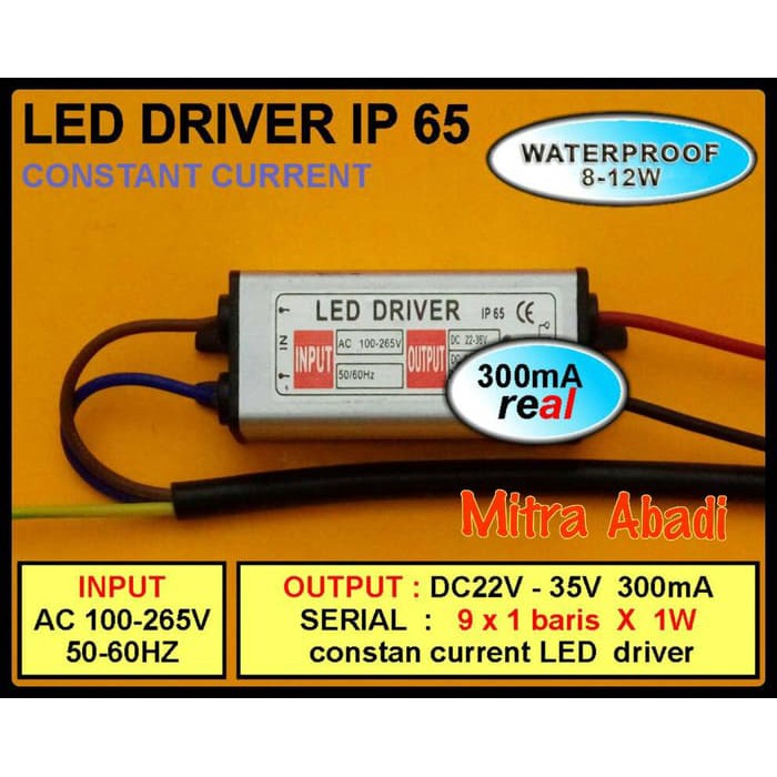Ns FC LED Driver 10 Watt 300 Ma Casing Besi Waterproof