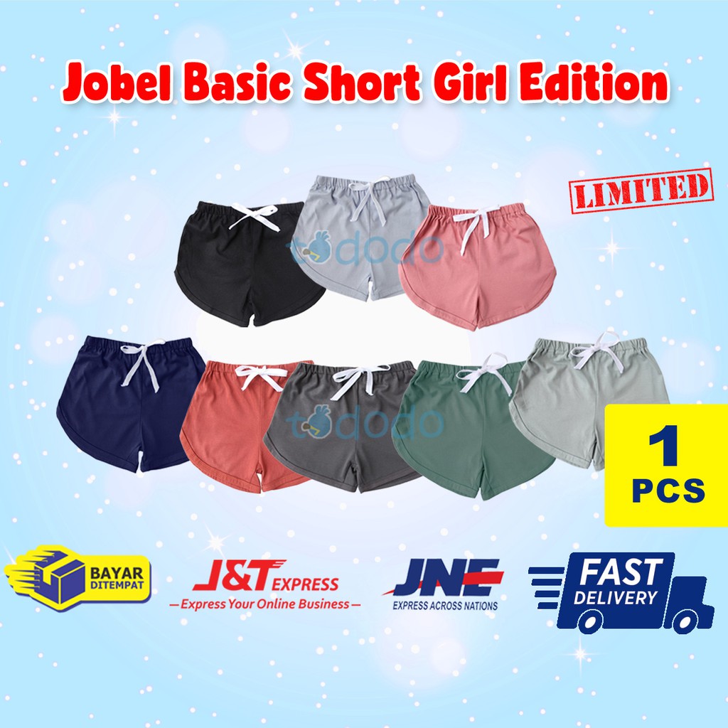 Celana Pendek Anak Perempuan 1 - 5 Tahun Jobel Basic Short Girl Edition