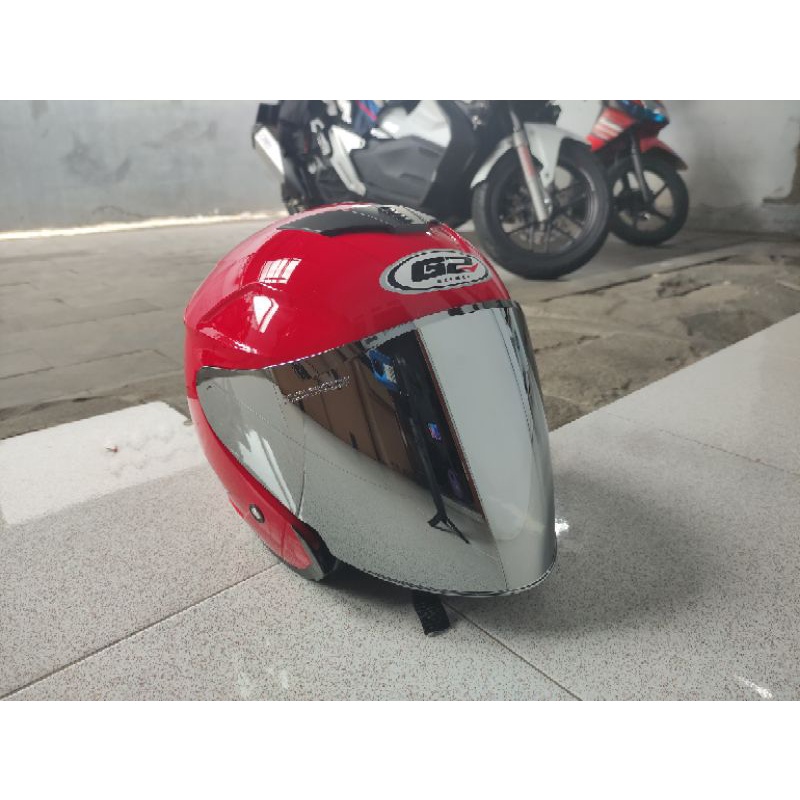 KACA HELM G2 OPTIMAX | VISOR VENOM IRIDIUM SILVER PREMIUM | THM