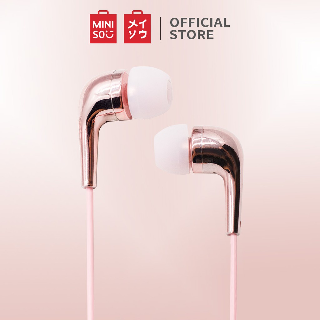 Jual MINISO Earphone Earbuds InEar Headphone Noise Cancelling Awet