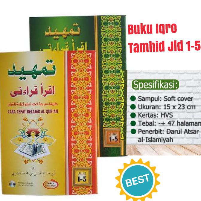 READY-STORE BUKU TAMHID IQRO QIROATI/BUKU IQRO CARA CEPAT BELAJAR BACA AL QUR'AN