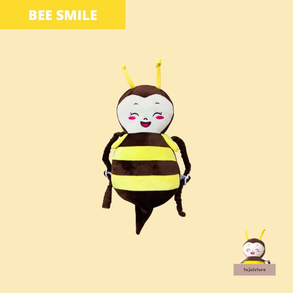 Bantal Pelindung Kepala Bayi Bee Smile+Strap