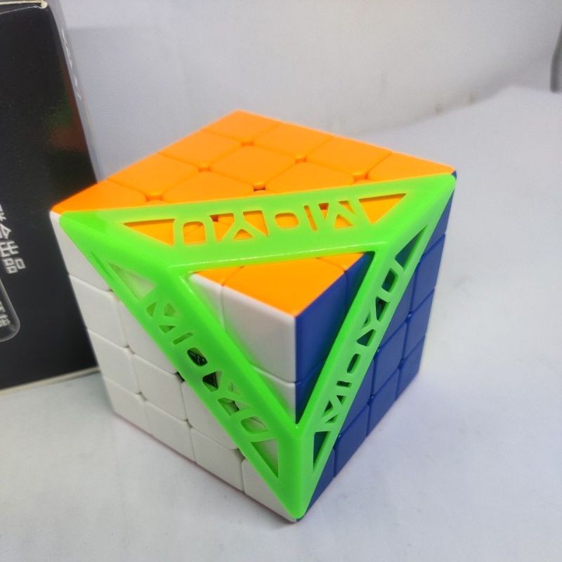 rubik original moyu meilong 4x4x4 stikerless licin bagus
