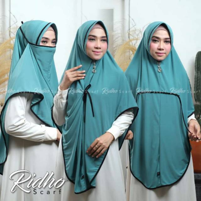 Hijab masker / hijab niqob /bergo 3in 1