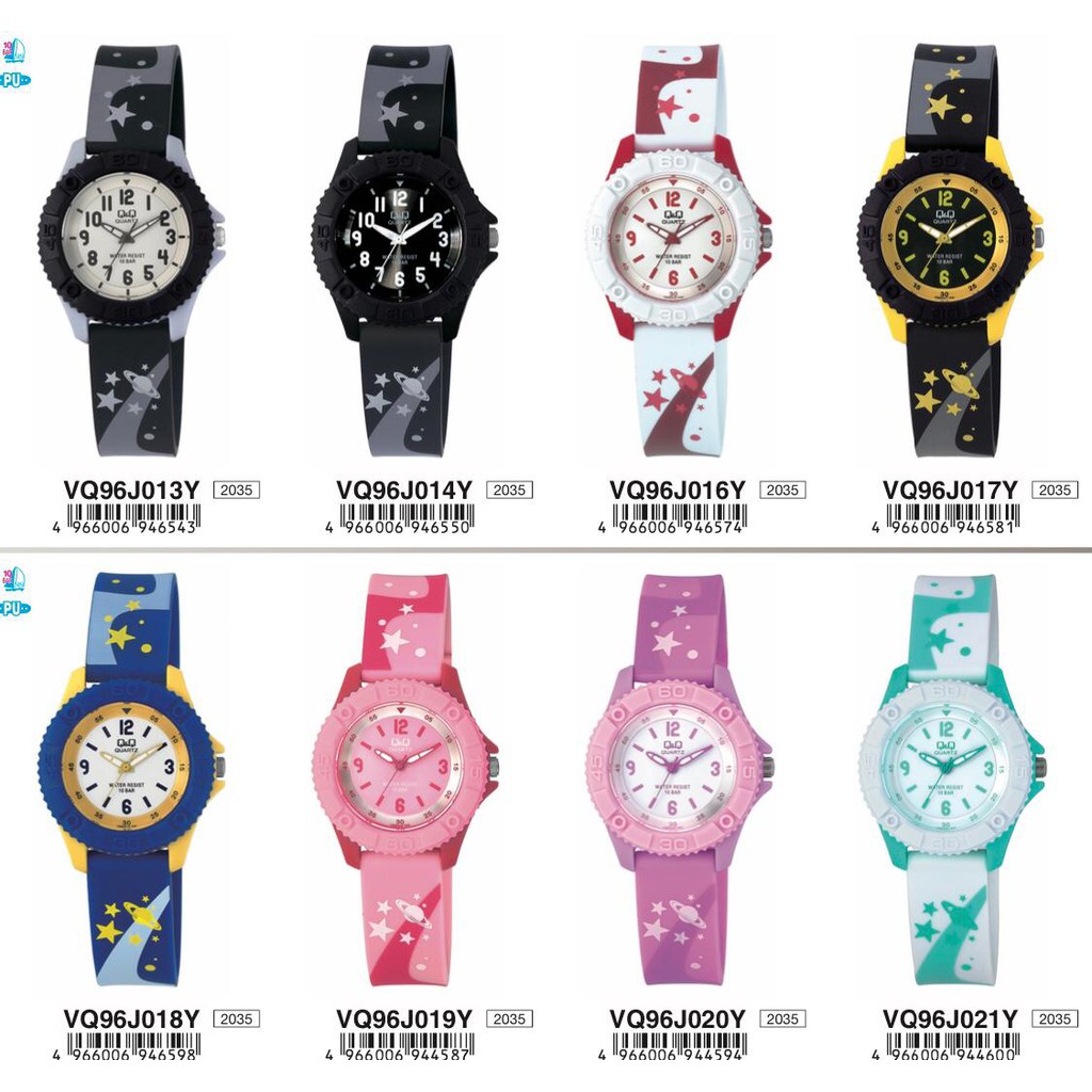 QQ Original VQ96J - Jam Tangan Wanita Karet Water Tahan Air