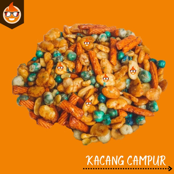 

Kacang serba kiloan / Kacang campur / Mixed nut / Cemilan / Snack