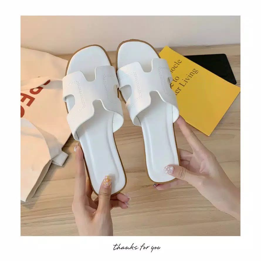 Korea Women Shoes/ Sandal Flat Wanita 5040 (Size 36-41)