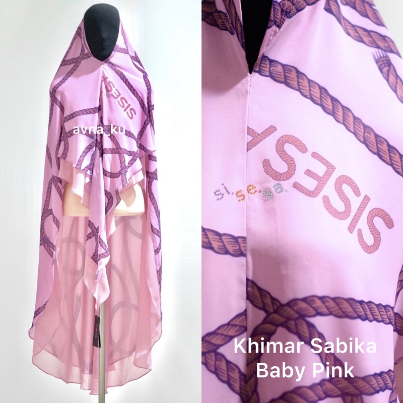 Khimar SISESA Sabika Baby Pink