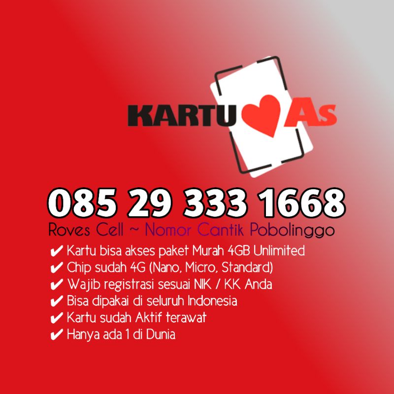 KARTU SAKTI 4GB UNLIMITED SERI HOKY ILUFA 1668 HOKI 168 TRIPLE 333 BUKAN KWARTET PANCA HEXA SAPTA