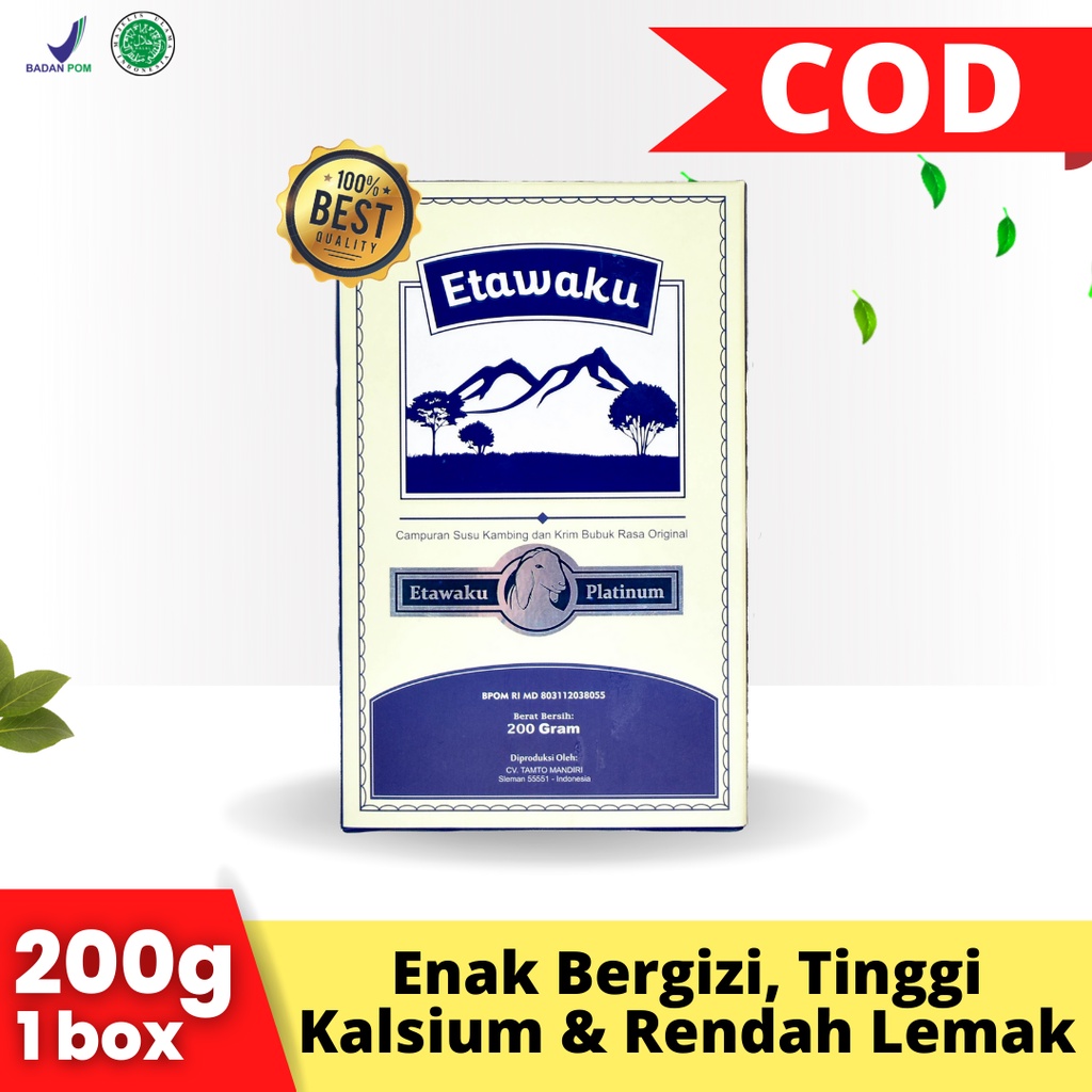 Etawaku Platinum 100 % Susu Kambing Etawa Murni Rendah Gula Bebas Pengawet Bantu Atasi Masalah Pernafasan