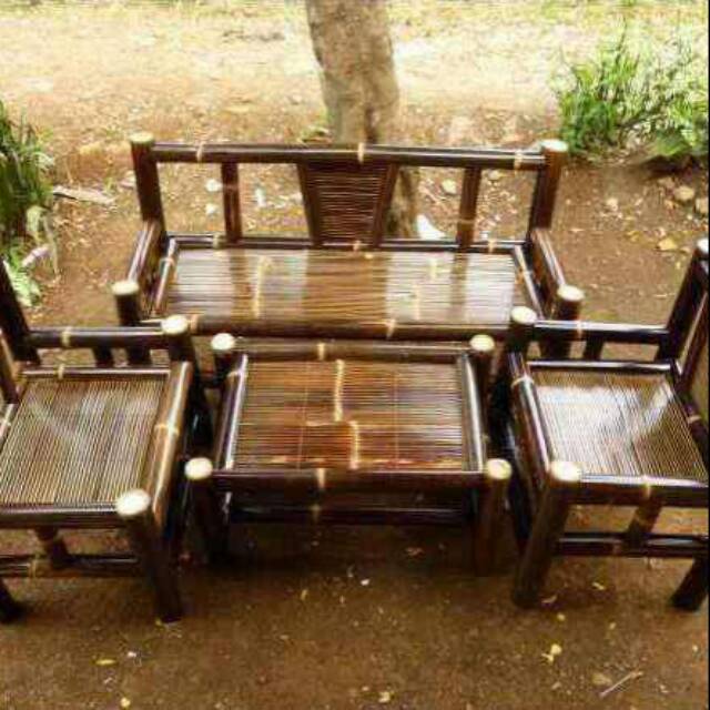 Set kursi bambu_biasa